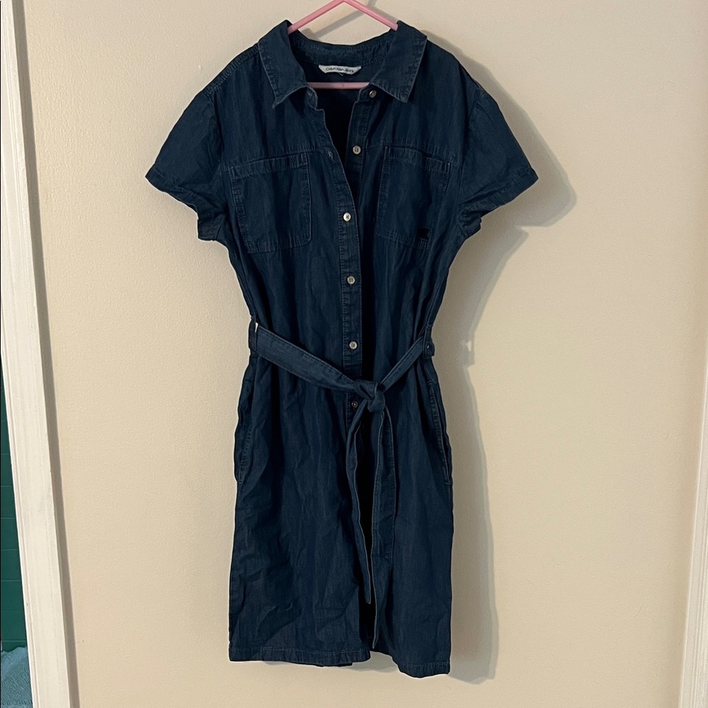 Calvin Klein Jeans Dark Blue Midi Dress